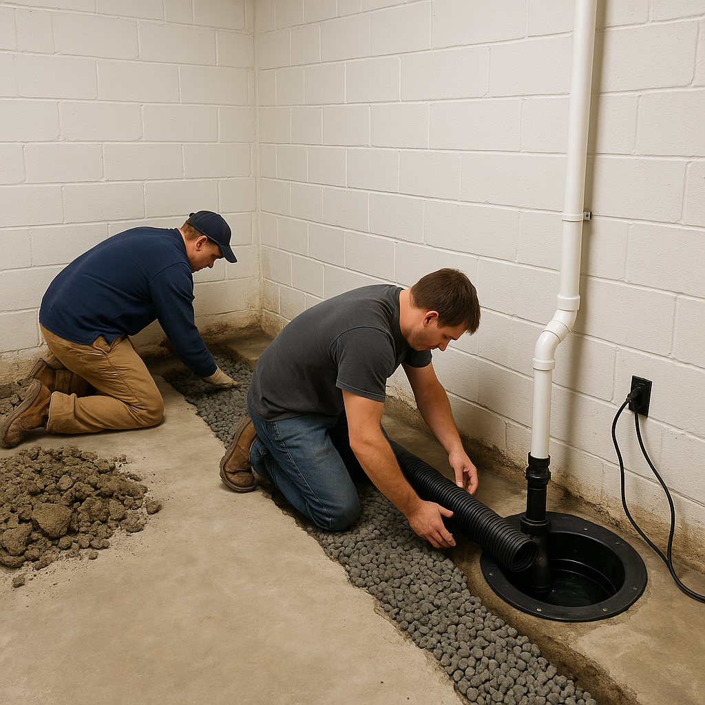 Basement Waterproofing Collegeville PA Mold Remediation Water Damage Restoration Sump Pump Installation Crawl Space Encapsulation Basement Remodeling